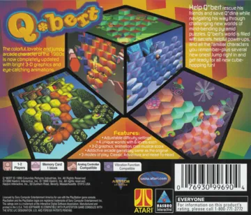 Q-bert (US) box cover back